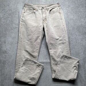 Levi's 514 White Tab Men's Khaki Jeans 31x32 Straight Leg Casual Classic Fit
